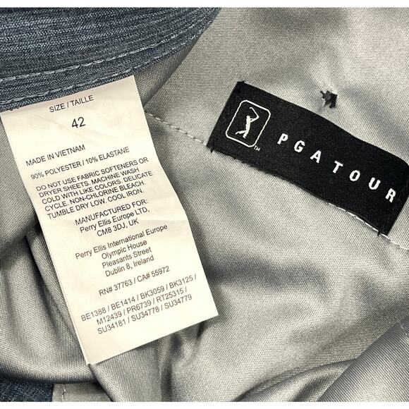 PGA TOUR Textured Dobby Performance Shorts Navy Men’s 42 Golf Outdoors Casual - Picture 9 of 10